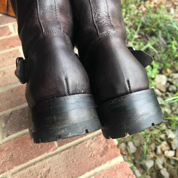 EUC  Frye Natalie RARE Mid Engineer FUR moto - Picture 11 of 15